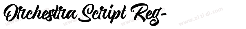 Orchestra Script Reg字体转换